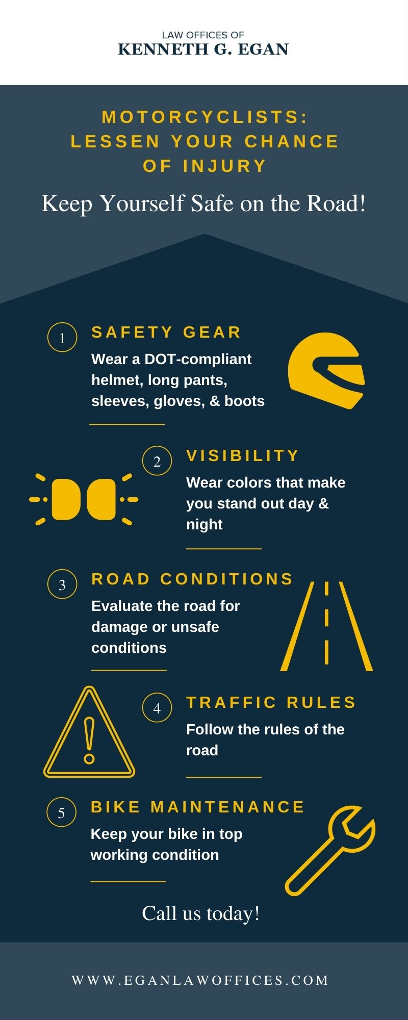 motorcycle safety infographic