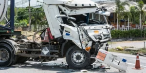 Semi-truck accident on a New Mexico