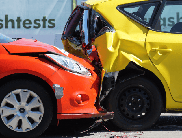 Rear end collision